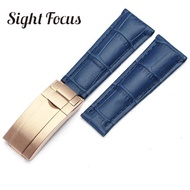 20mm Genuine Leather Watch Strap for Rolex Cosmograph Daytona watch band Rolex Submariner Day-Date W