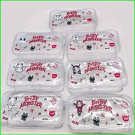 G2P BABYMONSTER Pencil Case SEE YOU THERE PVC Stationery Bag Large Capacity Travel Portable Makeup B