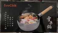 EuroCook 18CM 雪平鍋 不銹鋼 附木柄