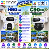 Ezviz H90 /C90 Dual Lens 4MP+ 4MP Dual Rotation PanTilt Two Way Color Night Vision WiFi Outdoor Secu
