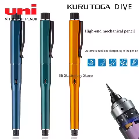 Japan Uni Kuru Toga DIVE Mechanical Pencil M5-5000 Automatic Core/lead Self-revolving 0.5mm Advanced