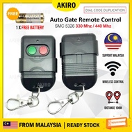 AKIRO HOME Malaysia Autogate Door Remote Control Key Duplicator SMC5326 330Mhz 433Mhz DIP Switch Auto Gate Controller Autogate Remote Control FREE Battery