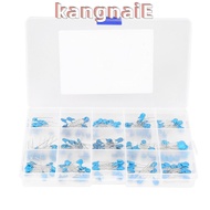 KANGNAI 180PCS Capacitors Assortment Kit, 1kV 100PF-10000PF High Voltage Capacitors, Blue 15 Value C