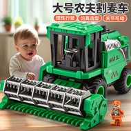 Children Inertial Large Farmer Car Harvester Toy Model Tractor Agricultural Transporter Boy Car