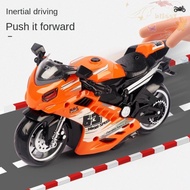 BLISS Motorcycle Racing Toy, Lights Sports Car Simulation Motorcycle Toy, Mini Motorcycle Toys Music