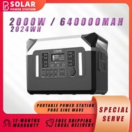PB SOLAR Portable Power Station 2000W AC 220V-250V 2048WH Output Emergency Backup Powerbank Solar Ge
