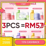 G-2-G  3 In 1 Skincare Set With Serum+Moisturizer+Toner Glowing Acne Repair Retinol Brightening