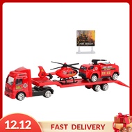 Gispark 1/64 Scale Tow Truck Pull Back Truck Friction Powered Toy Car Transporter Toy Crane Trailer 