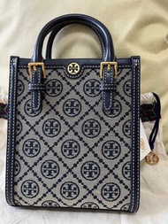 ［全新有塵袋蝕讓］Tory Burch T monogram mini shopper/ TB T monogram 迷你琴譜包