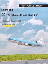 Assembled model Boeing MD11 KLM Royal Dutch Airlines Fokker FK100 passenger plane B787-9 display
