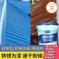 橡樹屋防鏽漆鐵鏽轉化免打磨除鏽彩鋼瓦翻新工業金屬防鏽水性漆