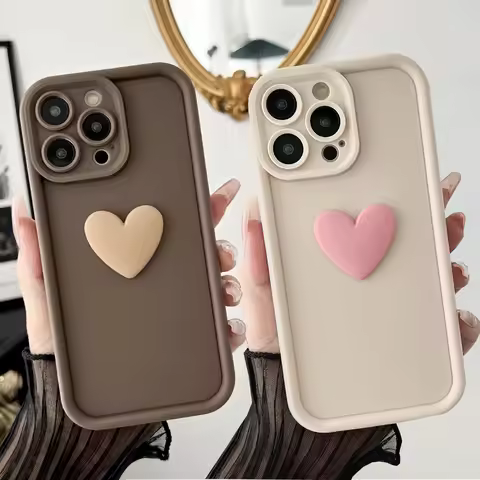 Cute INS 3D Heart Phone Case for Motorola Moto Edge 70 G86 G56 50 G35 G05 G34 G75 G PLAY G85 Neo Fus