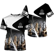 【DIY Custom Name】Personalized name chess 3D full-color shirt, customized name chess 3D men's shirt,C