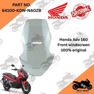 Honda ADV 160 windscreen clear transparent kaca visor depan 100% original 64100-K0W-NA0ZA