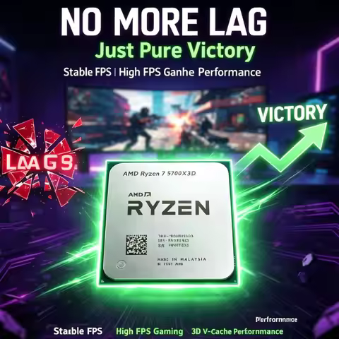 AMD Ryzen 7 5700X3D Desktop Bulk Processor 105W Socket AM4 Support DDR4 8 Core 16 Thread 3GHz-4.1GHz