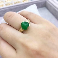 Us gold 10k jade ring