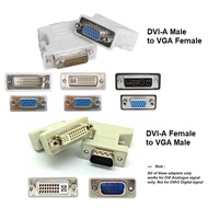 DVI Analogue VGA Adapter to DVI-A Male Female Adapter