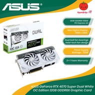 ASUS GeForce RTX 4070 Super Dual White OC Edition 12GB GDDR6X Graphic Card