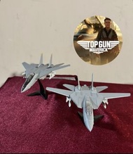 Top Gun Marvick 壯志凌雲 40 週年 Tom Cruise F-14 雄猫 Tomcat 戰鬥機 1/144 F-Toys (灰黑 HKD 70 全灰HKD 99)