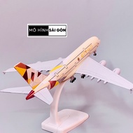 Airbus A380 ETIHAD 20CM High Quality Alloy Model with Wheels