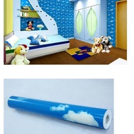 45cm x 10m Cloud Pattern Wallpaper Whitebiru