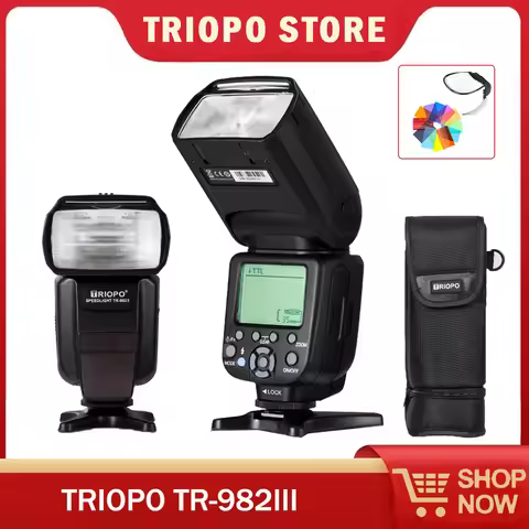TRIOPO TR-982III 2.4G Wireless TTL HSS Master Slave Flash Speedlite Off-Camera Flash for Canon Nikon