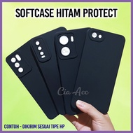 HITAM Case Black Protect Vivo V27E V27 V29E V29 V23E V21 V20 V19 V17 V15 V11 V9 V7 V7+ V5 V5+ V5s Lite T1 Z1 S1 V23 V25 PRO V25E SE 4G 5G Plus X9 X9s Softcase Black Protection Camera Plain Flexible Silicone Camera Protector