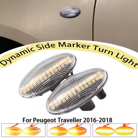Dynamic Turn Signal Side Marker Light For Peugeot 1007 107 108 206 301 307 407 4007 607 Partner Expe