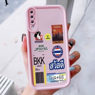 Case For Samsung Galaxy A50 A50s A30s Fashion Trend Three-Color Silicone Shockproof Phone