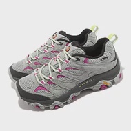 Merrell 登山鞋 Moab 3 GTX 女鞋 灰 桃紅 防水 避震 戶外 越野 Vibram 郊山 ML037202