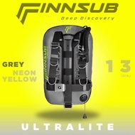 FINNSUB ULTRALITE BACKMOUNT WINGS BCD SCUBA DIVING SIZE 10: 10 kg / 22 lbs - SIZE 13: 15 kg / 33 lbs