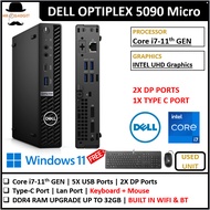 Dell Optiplex 7070 /7060 / 7040 / 5090 Micro Desktop Core i5(7TH/8TH/9TH GEN) UPTO 64G Ram Win 10/11