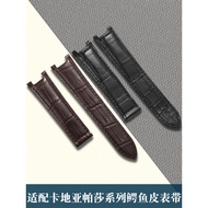 Suitable for Cartier pasha pasha Series Watch Strap Crocodile Leather Men Women Style Notch pasha Bu