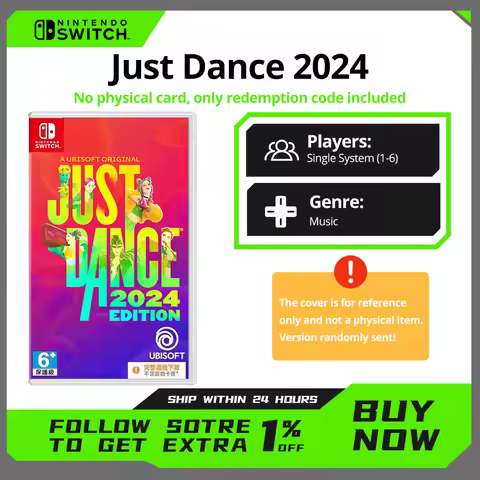 Just Dance 2024 Edition Nintendo Switch Code in Box Download Game No Card No Cartridge Dance Music P