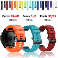 For Garmin Fenix 6 6S 6X Pro 5X 5 5S Plus Strap Official buckle Quick Release Watch Band Silicone Bracelet Watchbands