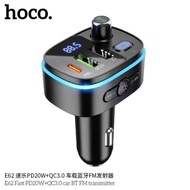 Hoco E62 Fast PD20W+QC3.0 Car Bluetooth FM Transmitter With Charger