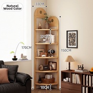 ZHUSHANXIA | Retro Rattan 90 Degree Corner Shelf