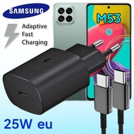 ที่ชาร์จ Samsung M53 25W Usb-C to Type-C ซัมซุง หัวชาร์จ(EU) สายชาร์จ 2เมตร Fast Charge ชาร์จเร็ว ชาร์จด่วน ของแท้