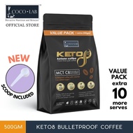 Keto8 Bulletproof Coffee 500GM [Value Pack] Bulletproof Keto Coffee with MCT C8 - no added sugar