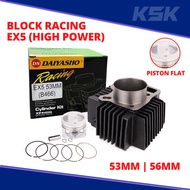 Block Racing Ex5 High Power(53mm/56mm)(DYS)(blok ex5 hp hi power 53)(honda ex5)(blok ex5 lama)