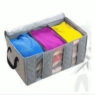 Selling 65 Liter Grey Bamboo Charcoal Clothing Boxer Storage Box for Clothes