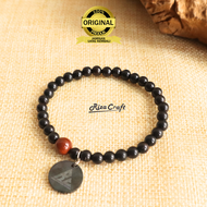 Gelang Tasbih Kayu Kokka Kaukah ASLI Ori Arab Santri Pria Wanita 33 Butir Cowok Cewek Custom Nama Lo