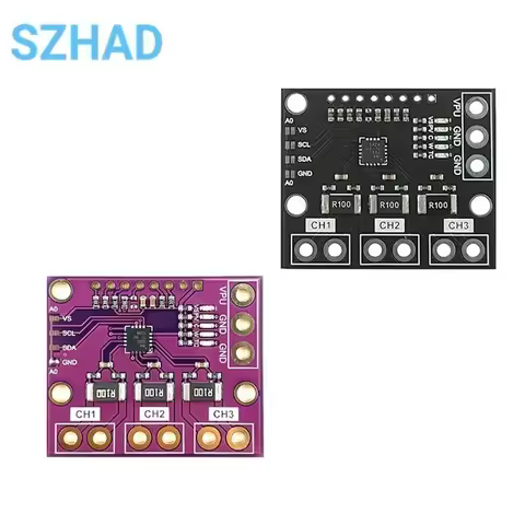 I2C SMBUS INA3221 Triple-Channel Shunt Current Power Supply Voltage Monitor Sensor Board Module Repl