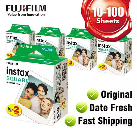 Fujifilm Instax Square White Film/MONO Square Film/Wide Film Twin Pack For Instax SQ1 SQ6 SQ20 Insta