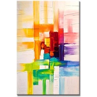 Modern Art Abstract Painting Colorful Square Wall Art On Canvas Wall Art Abstract Artwork Art