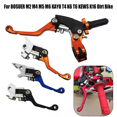 Motocross CNC 360° Labor-saving Anti-slip Folding Brake Clutch Lever For BOSUER BSE Z5 Z7 Z11 M2 M4 