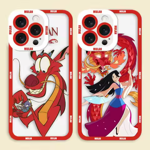 Disney Mushu Mulan Dragon Clear Phone Case For VIVO Y100 Y76 Y75 Y73 Y51A Y50 Y36 Y35 Y33T Y28 Y27 Y