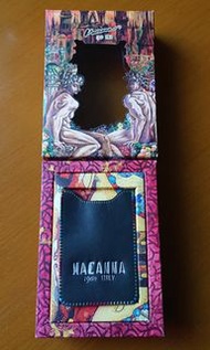 #23旋轉生日慶  Macanna 麥坎納真皮黑色卡夾/名片夾