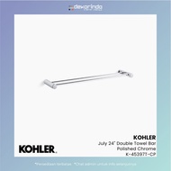 KOHLER - JULY 24" DOUBLE TOWEL BAR POLISHED CHROME - K-45397T-CP
