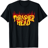 Men's cotton T-shirt Thrasher Head T-shirt T-Shirt Vintage T-shirt Fast Shipping 4XL , 5XL , 6XL